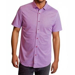 NEW BUKI jagger short sleeve tech shirt in berry